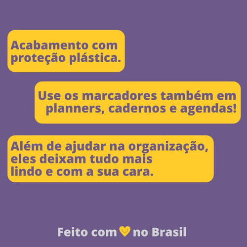 Imagem 7 de 7 de Marcador De Página Magnético Kit 4 Marcadores Mar