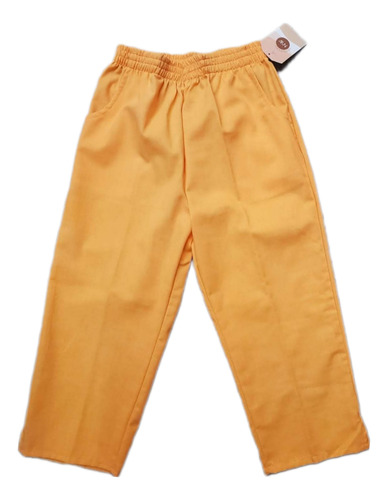 Capri Lino Juvenil Elastico En Cintura Con Bolsas 32 34 36