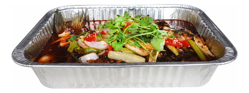 Bandeja De Papel De Aluminio Desechable Para Llevar De 10 Un