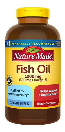 Aceite De Pescado 1000mg 320cps - Unidad a $1009