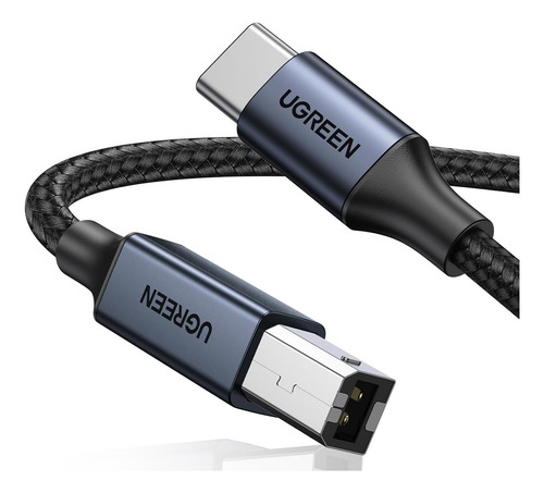 Cable Para Impresora Usb C Thunderbolt 3 A Usb B 2mts 45106