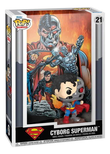Figura Cyborg Superman Pop! Comic Cover 21 Dc Funko