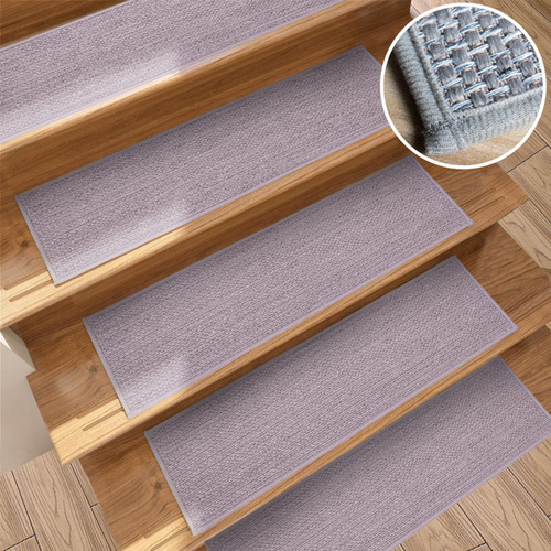 2 Piezas De La Alfombra Escaleras De La Alfombra Gris