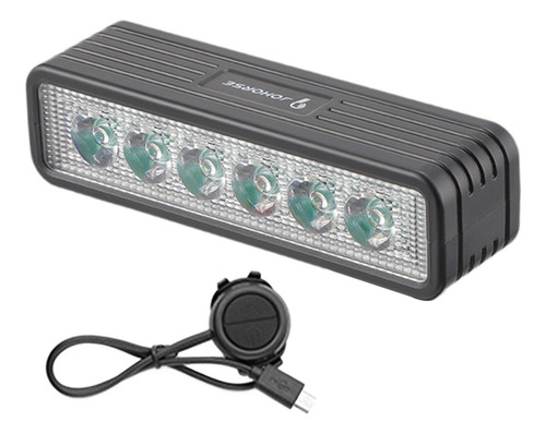 Luz De Bicicleta Recargable Por Usb, Alto Faro Con Alarma