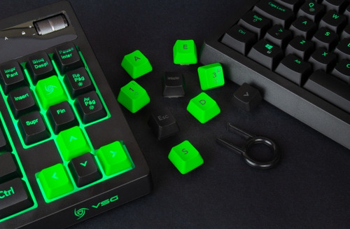 Imagen 6 de 6 de Teclado Gamer Vsg Pulsar Tkl, Negro Con Luz Rgb