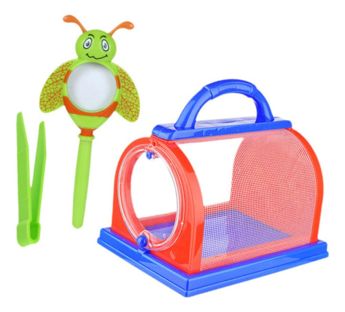 Kit Portátil De Apanhador De Insetos Play Vermelho E Azul