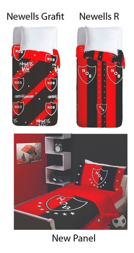 Cubrecama Cover Casablanca Newells Old Boys 1 1/2 Pl Ct Mmk