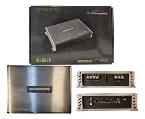 Amplificador Magnum Ri8002x 2 Canales 1600 Watts Max Color Negro