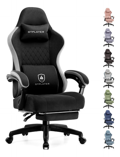 Silla Gaming Gtplayer 2025-lr002 Negra Ergonómica