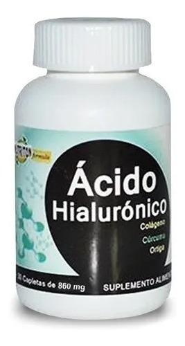 Acido Hialuronico 30 Capletas Con Colageno Curcuma Ortiga Sabor Sin Sabor