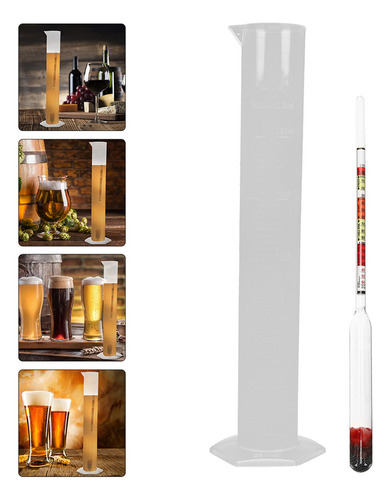 . Medidor De Álcool E Hidrômetro Para Cerveja, 2 Conjuntos