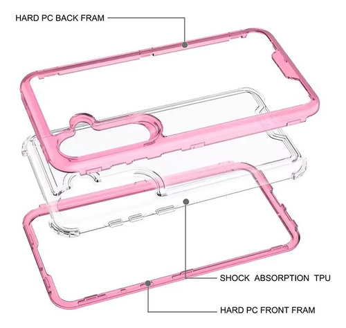 Funda Para Xiaomi Redmi Note Uso Rudo 3 En 1 Antigolpes Rosa Redmi 14c 4g / A4