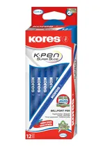 Comprar Bolígrafos Kores K0-m Azul  Caja De 12 Und