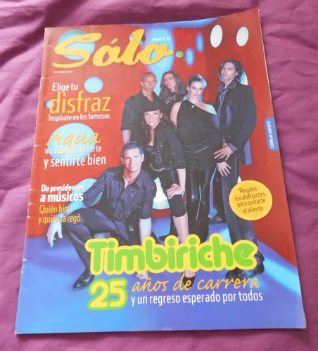 Revista Solo Timbiriche Sasha Sokol Benny Ibarra Erik Rubin