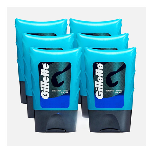 Gillette Gel Después De Afeitar Piel Sensible 75ml 6 Pack