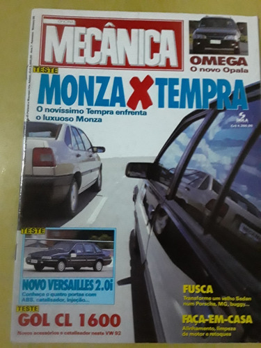 Pl392 Revista Oficina Mecânica Nº66 Monza X Tempra Gol 1600