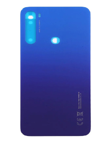Tampa Traseira + Lente Câmera Xiaomi Redmi Note 8t Azul
