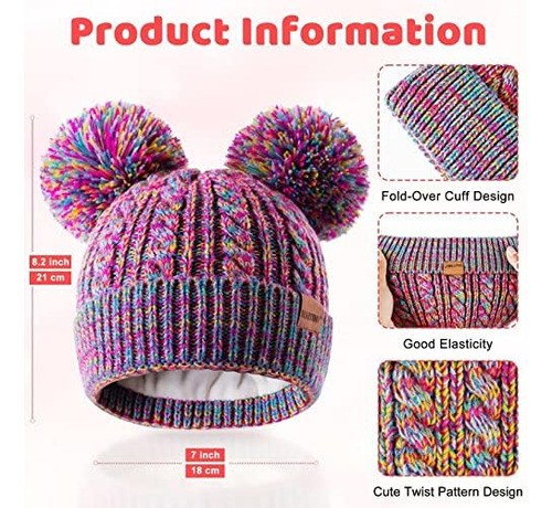 Gorro De Invierno Para Niños Pequeños, Gorro Para Niñas Con