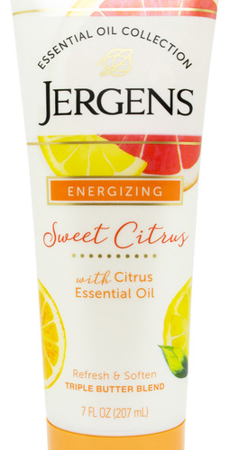 Jergens Energizing Crema Corporal Sweet Citrus Mango Coco 3c
