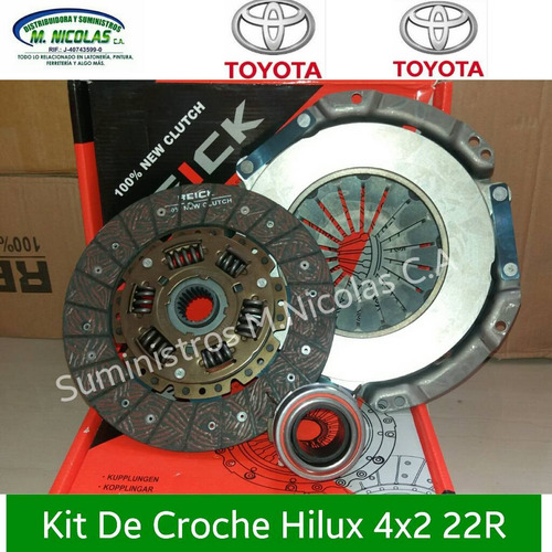 Kit De Croche Embrague Hilux 4x2 22r 98/2005 Japones Complet