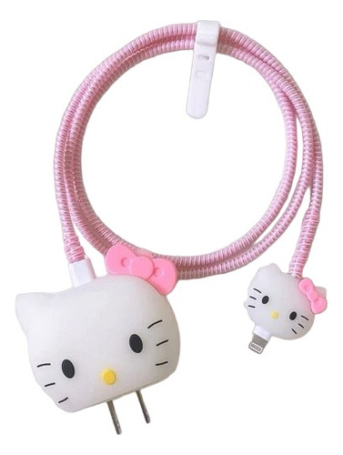 Protector Para Cable iPhone Hello Kitty