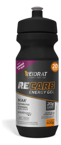 Reidrat Recarb Energy Gel Squeeze 600g Bcaa Palatinose