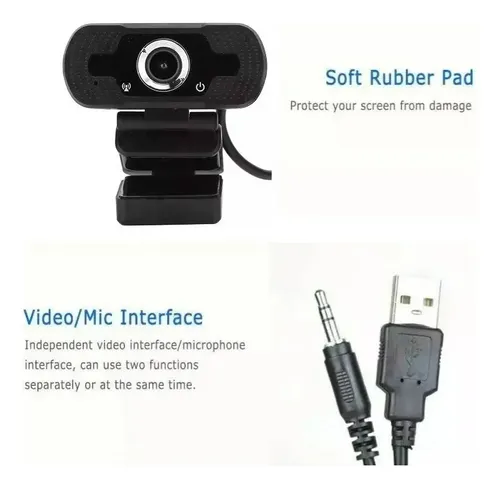 Camara Webcam Usb Con Micrófono Teletrabajo Videoconferencia