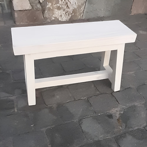Banquito De Madera Vintage