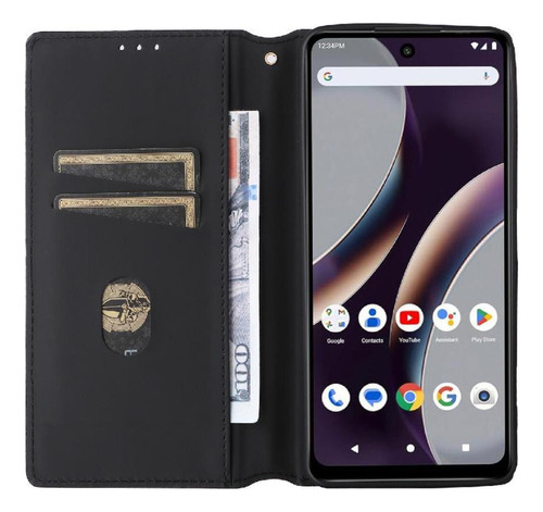 Funda For Blu Bold K10 Cierre Magnético Patrón 3d Tarjeta