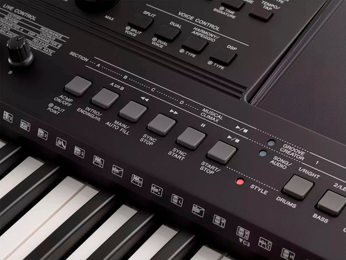 Imagen 7 de 9 de Teclado musical Yamaha PSR Series PSR-E463 61 teclas negro