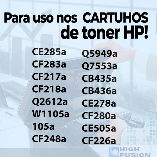 Pó Recarga Toner Refil 1kg Hp 285a 85a 278acb435 436a Cf283