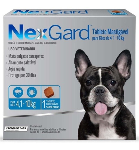 Antipulgas Nexgard Perros 4.1 A 10 Kg. Mejor Calidad!