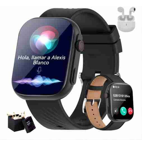 Reloj Inteligente Amoled Hd Smartwatch Bt Llamadas Hombre