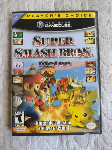 Super Smash Bros Melee Gamecube Original Americano Perfeito