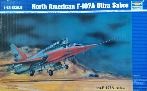 North American F-107 A Ultra Sabre - 1:72