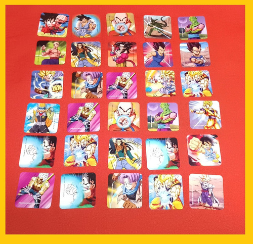 Dragon Ball Trilogia Imagics Lote 62 Stickers Originales 