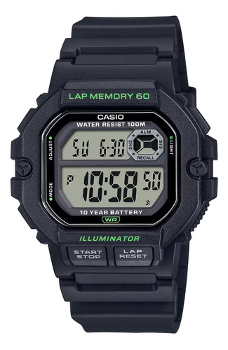 Relógio Casio Masculino Digital Preto Ws-1400h-1avdf