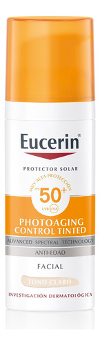 Eucerin Control Anti-edad Sun Gel-creme Tono Claro