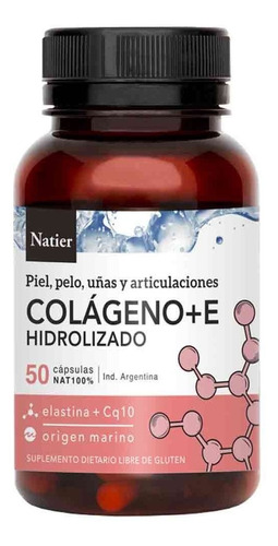 Colageno+ Co Q10+ Vitamina E 50 Caps - Origen Marino - Natie