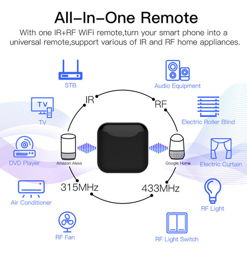 Controle De Voz Do Controlador Universal Remoto Wifi Ir Rf