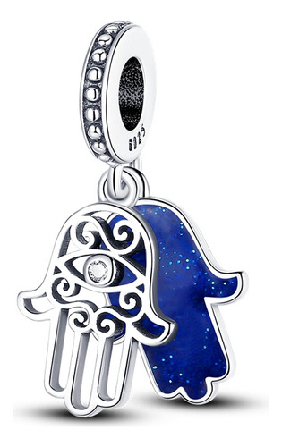 Dije Charm Mano Fatima Hamsa Plata 925