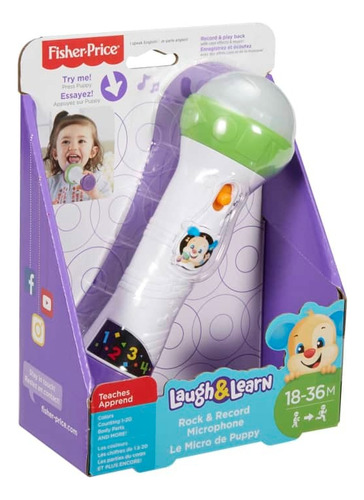 Fisher-price Juguete Para Bebés Micrófono Graba Y Canta