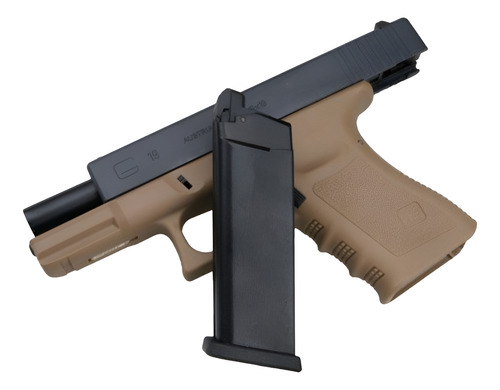 Pistola Airsoft We G19 Gen 4 Greengas Blowback Bbs 6mm Desert/tan 6 Mm