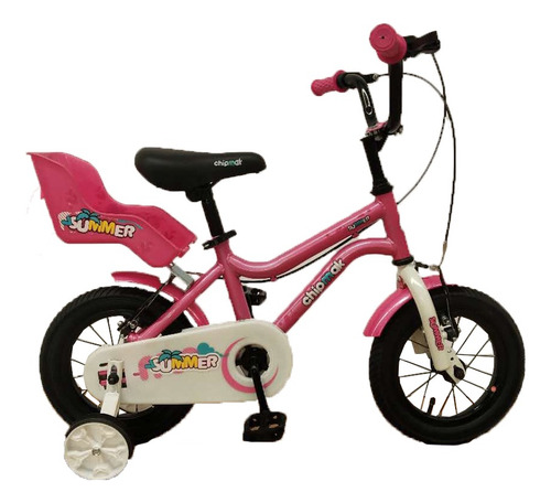 Bicicleta Bebesit Summer Con Sillita Color Rosa