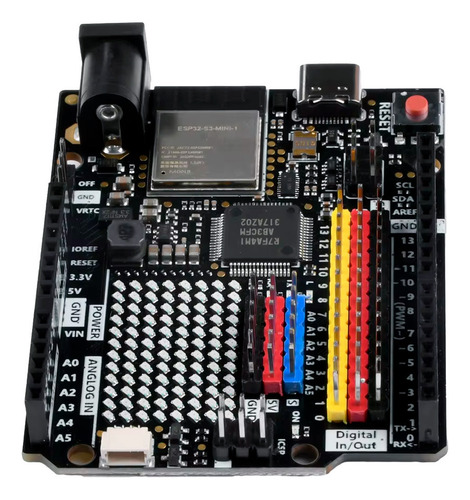 Tarjeta Desarrollo Uno R4 Usb C Wifi Bluetooth Ra4m1 Esp32