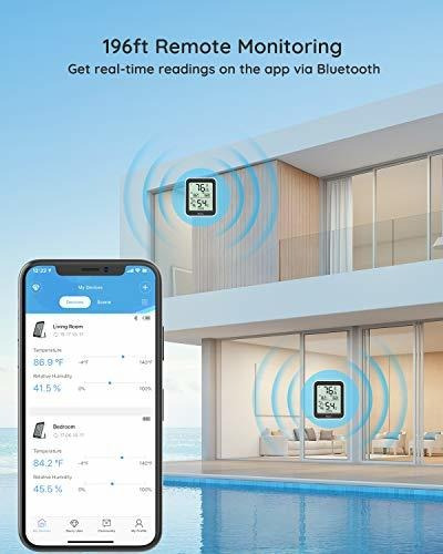 Termometro Higrometro Para Interiores 2 Piezas Blanco