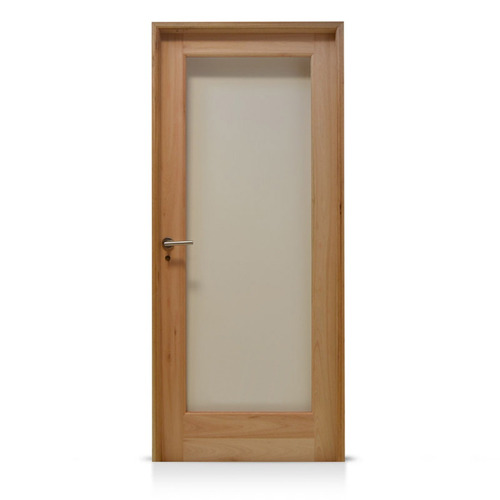 Puerta Madera De Grandis Vidrio Entero 090 Con Laminado 3+3