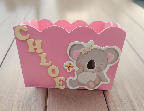Caja Infantil Para Bebé, Niño O Niña Rosa Koala