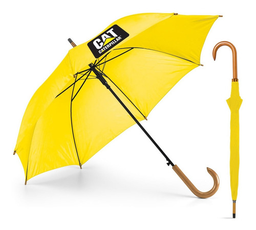 100 Guarda Chuva Personalizado Cabo Madeira Com Seu Logo