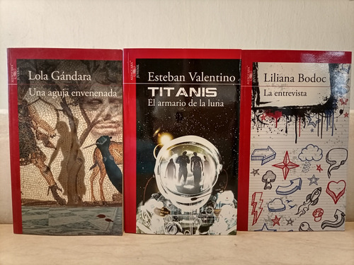 Libro. Tres Ejemplares Alfaguara  Juvenil Serie Roja.